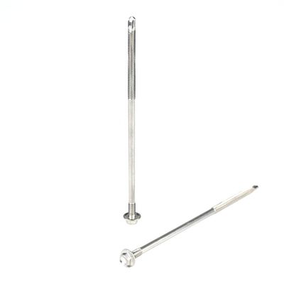 진크 헥스 세척기 머리 자동 뚫기 나사 150mm 샌드위치 패널 듀얼 스레드