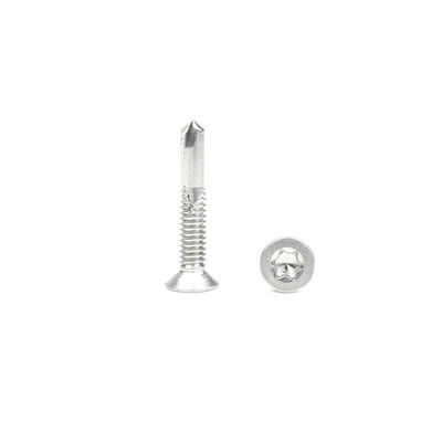 410 SS Tek 5 포인트 자기 뚫기 나사 Csk 머리 맞춤형 필요에 대한