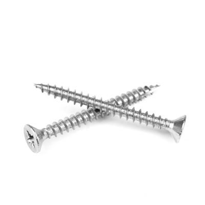Pozi Double Flat Head 316 스테인리스 스틸 칩보드 스크루 목재 갑판 설치
