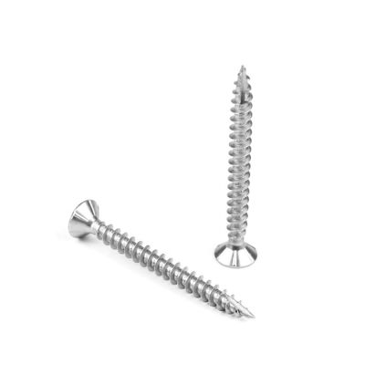 Pozi Double Flat Head 316 스테인리스 스틸 칩보드 스크루 목재 갑판 설치
