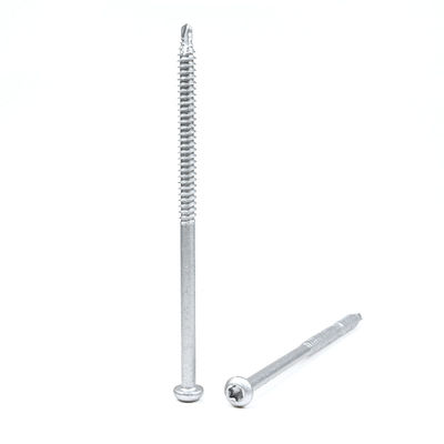 St6.3 * 125mm Bimetal Galvanized Pan Head 톡스 자기 굴착 나사 사용자 정의 지원