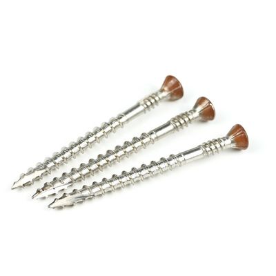 10x65mm 스테인리스 스틸 316 톡스 평면 머리 건조 벽돌 나사 목재 건설 건물
