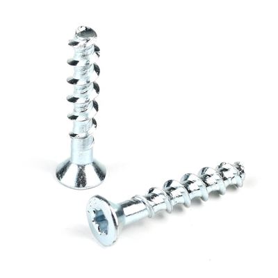 10B21 탄소 강철 M5x35mm 자기 굴착 평면 머리 토크 콘크리트 나사 블록 벽