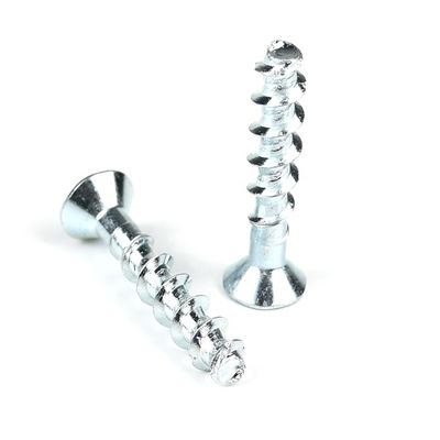 10B21 탄소 강철 M5x35mm 자기 굴착 평면 머리 토크 콘크리트 나사 블록 벽