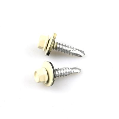 검은색 A2 헥스 플랜지 색상 Epdm 5.5 x 25 Tek 스ikulu와 함께 자체 굴착 나사 지붕