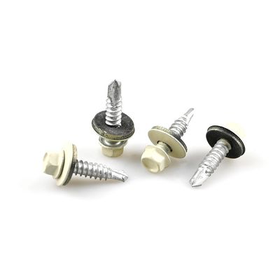 검은색 A2 헥스 플랜지 색상 Epdm 5.5 x 25 Tek 스ikulu와 함께 자체 굴착 나사 지붕