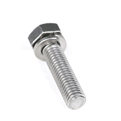 사용자 정의 안정적인 A2 기계 나사 M8x32 mm 육각형 SEMS를 위해 고객 서비스에 연락