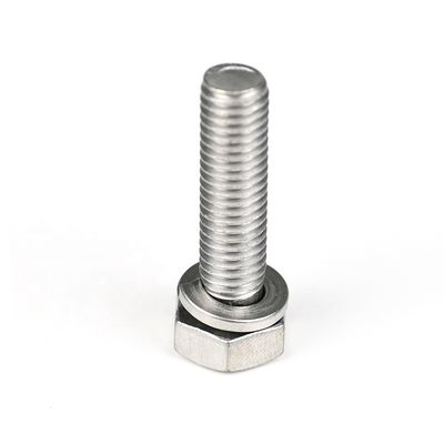 사용자 정의 안정적인 A2 기계 나사 M8x32 mm 육각형 SEMS를 위해 고객 서비스에 연락