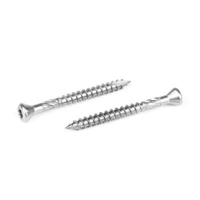건물 건설에서 단단한 입자 보드 바닥을위한 50mm Trim 톡스 드라이브 나사