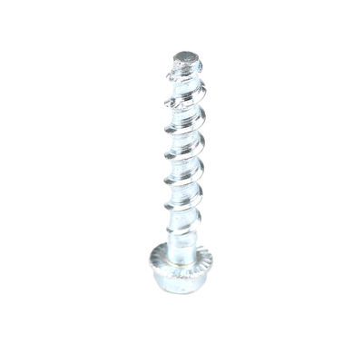 M8x60mm 플랜지 헤드 HEX 평면 마무리 및 탄소 강철 재료로 된 콘크리트 나사
