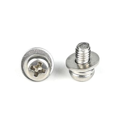 M4 X 8mm 판 헤드 필립스 기계 나사 평면 침대 100% QC 테스트 및 ISO 표준