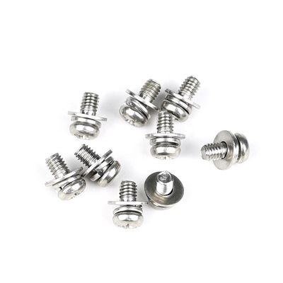M4 X 8mm 판 헤드 필립스 기계 나사 평면 침대 100% QC 테스트 및 ISO 표준