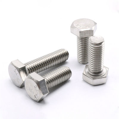 100% QC 테스트 A2-70 등급 스테인리스 스틸 볼트 M10 * 85 완전 스레드 Din933 헥스 볼트