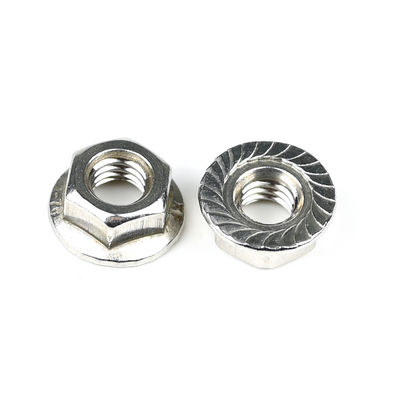 맞춤형 Din6923 A2 스테인리스 스틸 헥사곤 플랜지 견과류 M6 1mm