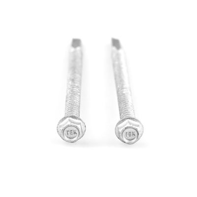 ST5.5 90mm 길이 헥스 플랜지 굴착 나사 Tek Bimetallic 나사 및 사용자 정의