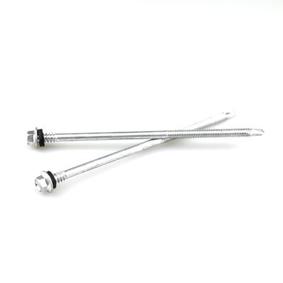 스테인리스 스틸 바이 메탈 헥스 플랜지 헤드 샌드위치 패널 140mm 길이 뚫기 나사 샌드위치 라미네이트