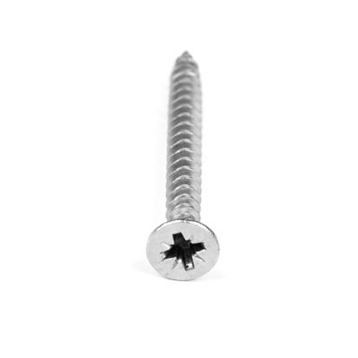 시멘트 섬유판 건물 설치용 ISO 표준 ZINC 마무리 60mm 데크 스크루