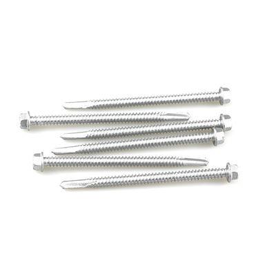 주황 접착 된 마무리 자체 굴착 헥스 플랜지 샌드위치 패널 지붕 솔루션 나사