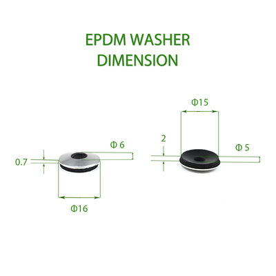 100% QC 테스트 검정 EPDM 봉인 고무 결합 세척기