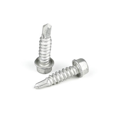 SS304 SS410 스테인리스 스틸 지붕 엽 나사 바이 금속 St6.0 27mm 자기 굴착 나사
