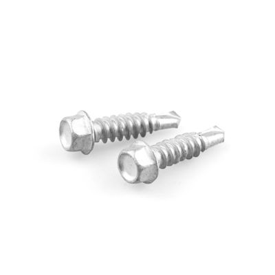 SS304 SS410 스테인리스 스틸 지붕 엽 나사 바이 금속 St6.0 27mm 자기 굴착 나사
