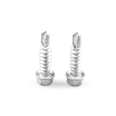 SS304 SS410 스테인리스 스틸 지붕 엽 나사 바이 금속 St6.0 27mm 자기 굴착 나사