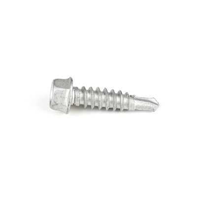 SS304 SS410 스테인리스 스틸 지붕 엽 나사 바이 금속 St6.0 27mm 자기 굴착 나사