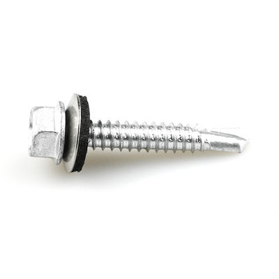 평면 마무리 Bimetal SS316 헥스 세척 머리 지붕 유지 보수를 위한 자기 굴착 나사