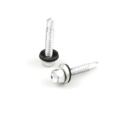 평면 마무리 Bimetal SS316 헥스 세척 머리 지붕 유지 보수를 위한 자기 굴착 나사