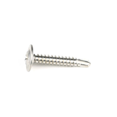 맞춤형 4.8mm 웨이퍼 헤드 필립스 드라이브 나사 304 스테인레스 스틸 셀프 뚫어 나사