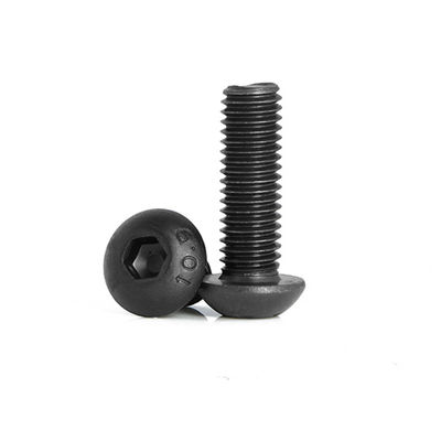 DIN7380 M6 블랙 옥시드 헥스 소켓 헤드 캡 토닐로 볼트 앨런 버튼 헤드 볼트 8mm-70mm