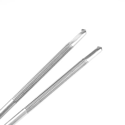 HEX 5.5x243mm 스테인리스 스틸 410 EPDM 세척기 듀플 스레드 7 포인트와 함께 자부장 나사