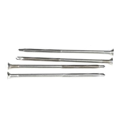 125mm 테크 나사 부분 스레드 평면 머리 필립스 자체 굴착 나사 평면 침대