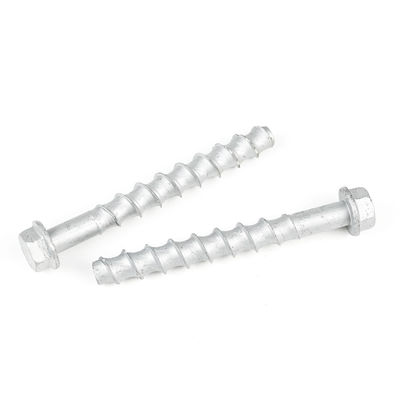 콘크리트 벽 및 가벼운 스틸 고정을위한 100% QC 테스트 된 M12 콘크리트 나사 볼트