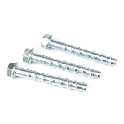 100mm M16 탄소 강철 진크 접착 HEX 머리 콘크리트 나사 볼트 100% QC 테스트