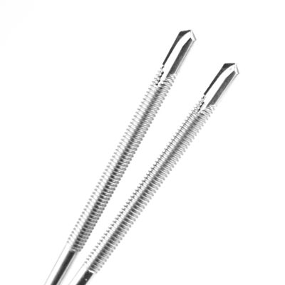 5.5x185mm ZINC 마무리 강철 구조 5 포인트 육각형 헤드 세척기와 함께 자율 탭 나사