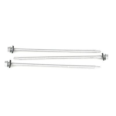 코팅 스테인레스 스틸 자체 굴착 나침반 6.3x180mm 결합 된 세척기와 둥근 머리로