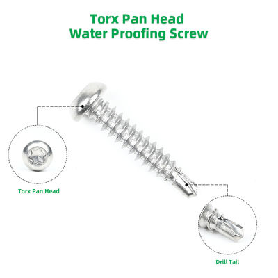 스테인리스 스틸 방수 스ikulu 톡스 Pan Head Self Drilling Screw 100% QC 보장