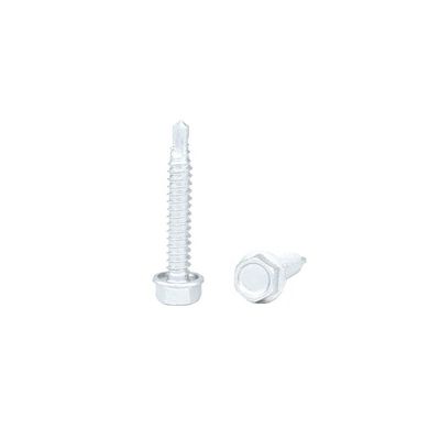 강철 6.3x38mm 헥스 플랜지 헤드 렉스 스크루 가벼운 강철 주택 설치 포인트