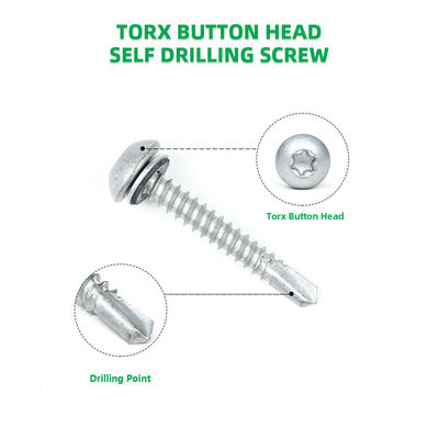 타원형 헤드 스테인리스 스틸 SUS410 자체 뚫기 테크 스크루