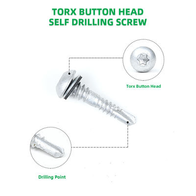 스테인레스 스틸 자기 뚫림 샌드위치 패널 나사 토크스 패너 헤드 32mm 지불 기간 T/T
