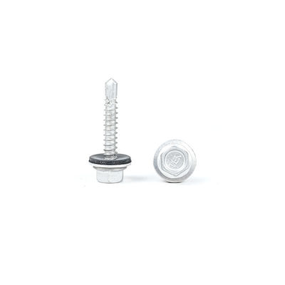 노란색 스테인리스 스틸 헥스 플랜지 지붕 나사 5.5x25mm T / T 결제 및 지붕 패널