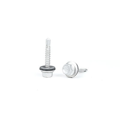 노란색 스테인리스 스틸 헥스 플랜지 지붕 나사 5.5x25mm T / T 결제 및 지붕 패널
