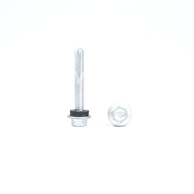 38mm 자기 뚫기 SUS410 스테인리스 스틸 헥스 스크루 플랜지 헤드와 EPDM 세척기