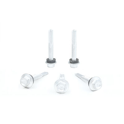 38mm 자기 뚫기 SUS410 스테인리스 스틸 헥스 스크루 플랜지 헤드와 EPDM 세척기