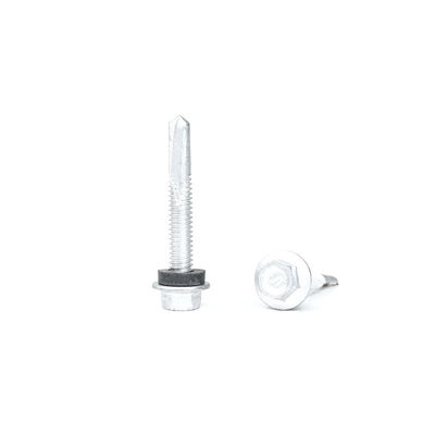 38mm 자기 뚫기 SUS410 스테인리스 스틸 헥스 스크루 플랜지 헤드와 EPDM 세척기