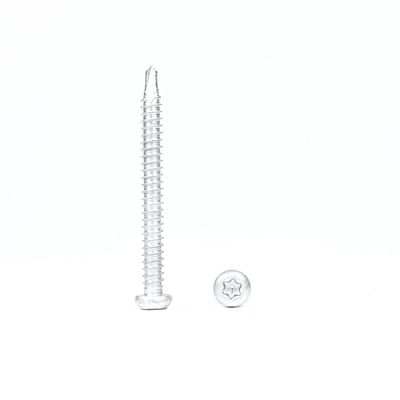 6.3x65 TPO PVC 플라이 매브런 스테인리스 스틸 304 비-메탈 토크스 버튼 헤드 방수 스크루