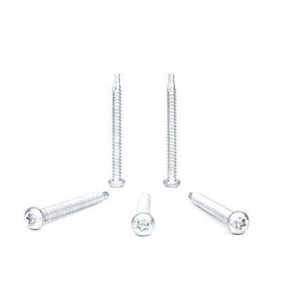 6.3x65 TPO PVC 플라이 매브런 스테인리스 스틸 304 비-메탈 토크스 버튼 헤드 방수 스크루