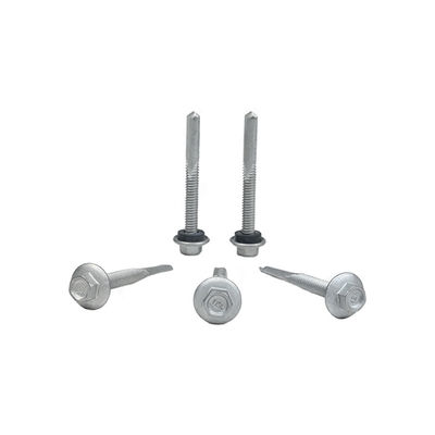 진크 합금 코팅 헥스 플랜지 헤드 셀프 드릴링 스크루 Tek 7 설치 5.5x50